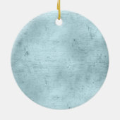 Getrennte Weinreben Border Personalisiert Blue Keramik Ornament (Hinten)