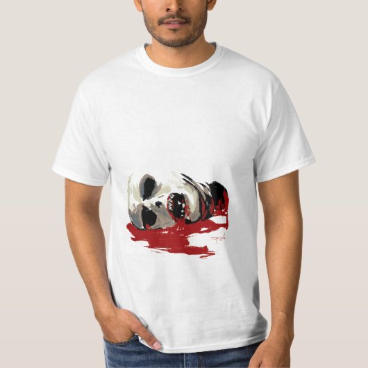 Getrennter Zombie-Kopf T-Shirt (Vorderseite)