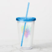 Getrenntes Herz Acryltrinkbecher (Rückseite)