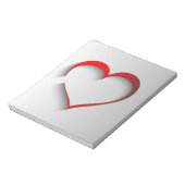 Getrenntes Herz Notizblock (Rotiert)