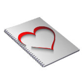 Getrenntes Herz Notizblock (Rechte Seite)