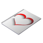 Getrenntes Herz Notizblock (Linke Seite)