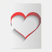 Getrenntes Herz Post-it Klebezettel (Vorderseite)