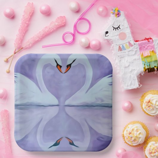 Getreu als Schwan Pappteller (Party)