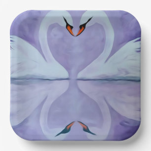 Getreu als Schwan Pappteller