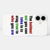 Getreu dir selbst: Der kühnste Akt Case-Mate iPhone Hülle (Rückseite (Horizontal))