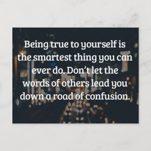 Getreu Ihrem eigenen Zitat Postkarte