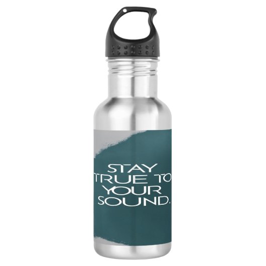 Getreu Ihrem Sound bleibe Edelstahlflasche (Vorderseite)