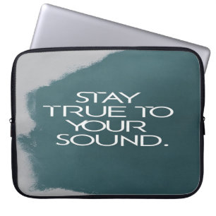 Getreu Ihrem Sound bleibe Laptopschutzhülle