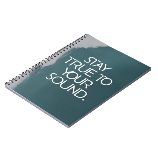 Getreu Ihrem Sound bleibe Notizblock (Linke Seite)