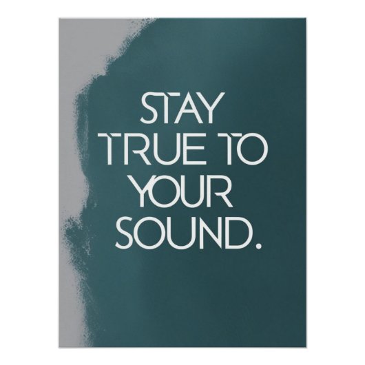 Getreu Ihrem Sound bleibe Poster (Vorderseite)