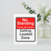 Getreue geladene Zone Postkarte (Stehend Vorderseite)