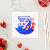 Getrieben, aber nicht verloren Nachricht in einer  Serviette (Beispiel)