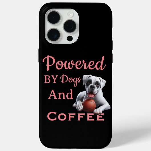 Getrieben von Hunden und Kaffee Case-Mate iPhone Hülle (Rückseite)
