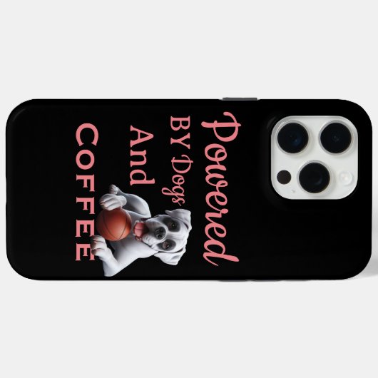 Getrieben von Hunden und Kaffee Case-Mate iPhone Hülle (Rückseite (Horizontal))