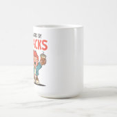 Getrieben von Snacks - Niedliche Cartoon Food Love Kaffeetasse (Mittel)