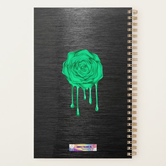 Getriebene Planer für grüne Rose (Rückseite)