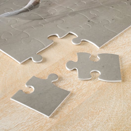 Getriebenes Holz auf Popham Strand Puzzle (Seite)