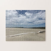 Getriebenes Holz auf Popham Strand Puzzle (Horizontal)