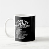 Getried Groom Funny Bachelor Party Checkli Kaffeetasse (Links)