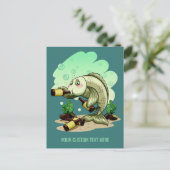 Getrinken Gezollte Postkarte (Stehend Vorderseite)