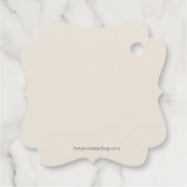 Getrocknete Blätter Blume Hochfahren Geschenkanhänger (Rückseite)