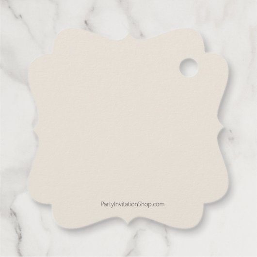 Getrocknete Blätter Blume Hochfahren Geschenkanhänger (Rückseite)