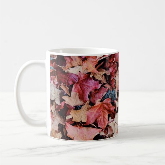 Getrocknete Blätter Kaffeetasse (Links)