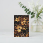Getrocknete Blume Abstrakt ATC Visitenkarte (Stehend Vorderseite)