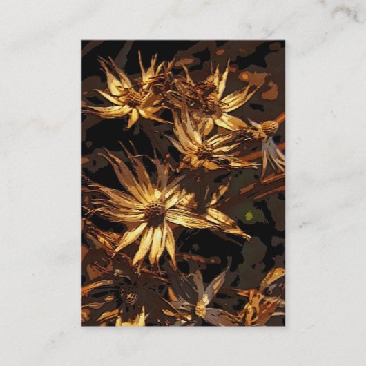 Getrocknete Blume Abstrakt ATC Visitenkarte (Vorderseite)