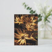 Getrocknete Blume Abstrakt Postkarte (Stehend Vorderseite)