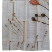 Getrocknete Blume Duschvorhang (Vorderseite)