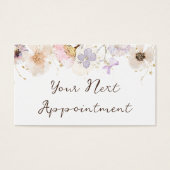 Getrocknete Blume elegante Terminkarte (Vorderseite)