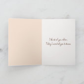 Getrocknete Blume in Holzschachteln Karte (Innenseite)