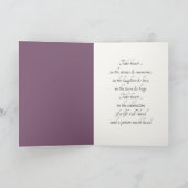 Getrocknete Blume in Schachtel für Beileid Karte (Innenseite)