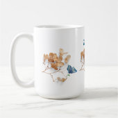 Getrocknete Blume Kaffee Tasse (Links)