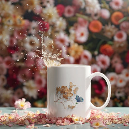 Getrocknete Blume Kaffee Tasse