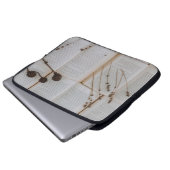 Getrocknete Blume Laptopschutzhülle (Vorne Knopf)