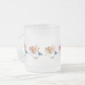 Getrocknete Blume mattierte Tasse (Vorderseite Links)