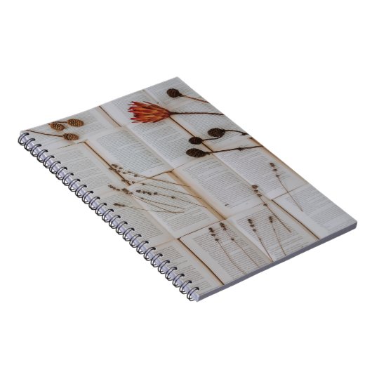 Getrocknete Blume Notizblock (Rechte Seite)