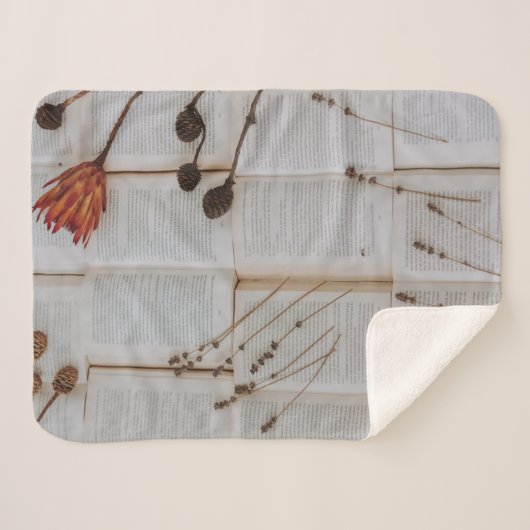 Getrocknete Blume Sherpadecke (Vorderseite (Horizontal))