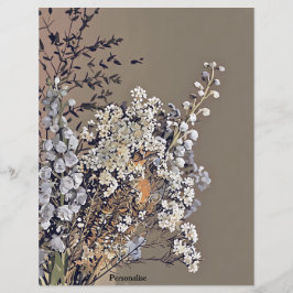 Getrocknete Blume Vintages Scrapbook