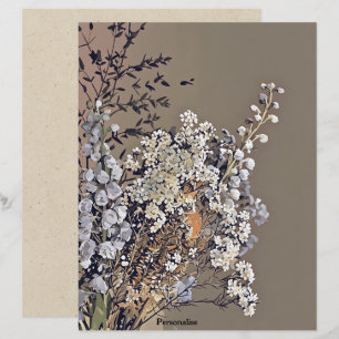 Getrocknete Blume Vintages Scrapbook