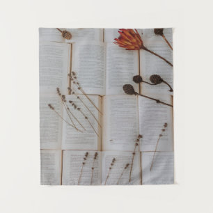 Getrocknete Blume Wandteppich
