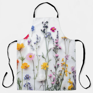 GETROCKNETE BLUMEN ÄSTHETISCHE BLUMEN WILDBLUMEN SCHÜRZE