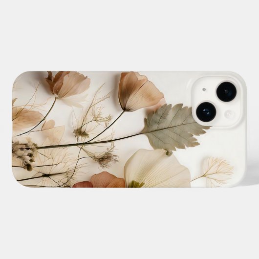 Getrocknete Blumen gepresst Case-Mate iPhone Hülle (Rückseite (Horizontal))