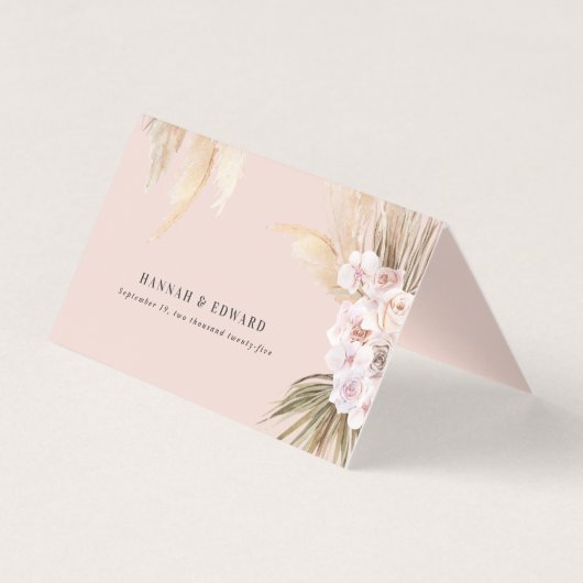 Getrocknete botanische Pampas natürliche botanisch (Rückseite)