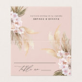 Getrocknete botanische Pampas natürliche botanisch (Außenseite Aufgefaltet)