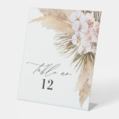 Getrocknete botanische Pampas natürliche botanisch Sockelschild (Vorderseite)