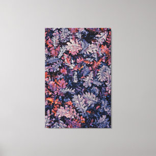 Getrocknete farbenfrohe Herbstblätter - Naturlich  Leinwanddruck